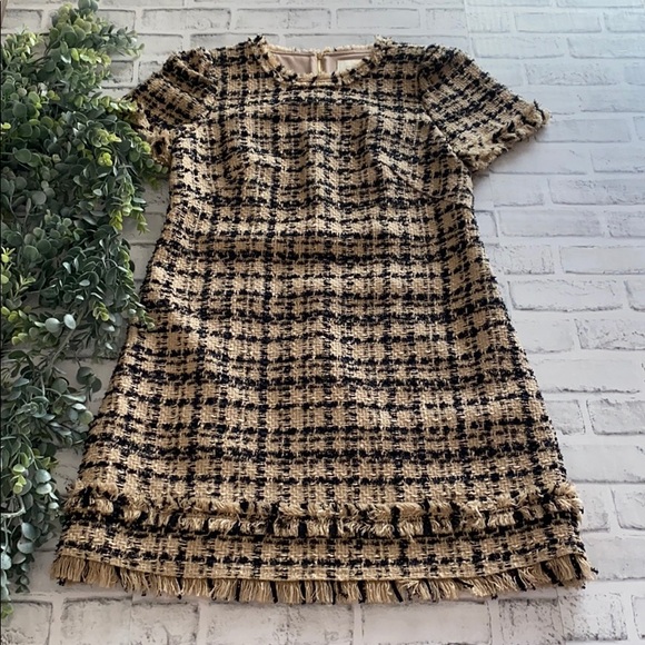 Kate Spade “Heart It” Bi-Color Tweed Dress